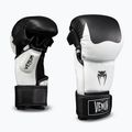 Ръкавици за ММА Venum Attack 2.0 Sparring Leather black/white
