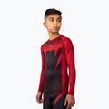 Детски рашгард с дълги ръкави Venum Attack Rashguard LS black/red 3