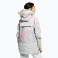 Дамско яке за сноуборд ROXY Chloe Kim Overhead gray violet marble 4