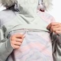 Дамско яке за сноуборд ROXY Chloe Kim Overhead gray violet marble 9