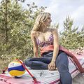 Горна част на бански костюм Billabong Sol Searcher V Neck Cami stripes 5