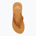 Дамски джапанки ROXY Porto Motif tan 5