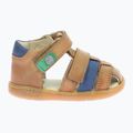 Детски сандали Kickers Kick Pod в цвят камел/нави 2