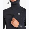 Мъжки неопренов костюм за плуване Billabong 5/4 mm Absolute Natural Chest Zip Hooded black 5