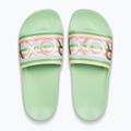 Дамски джапанки ROXY Slippy II green stripe 2