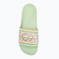 Дамски джапанки ROXY Slippy II green stripe 5