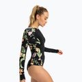 Дамски бански с дълъг ръкав ROXY Zip Lycra anthracite island escape 3