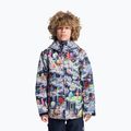 Детско яке за сноуборд DC Basis Print Youth outer world black