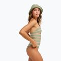Дамски цял бански костюм ROXY Dreamer HI oil green say it with stripes 4