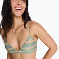 Горнище на бански костюм ROXY Ocean Dreamer Fixed Tri oil green say it with stripes