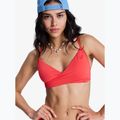 Горнище на бански костюм ROXY Solid Essentials Wrap Bralette hibiscus