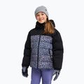 Детско сноуборд яке ROXY Snowyhill Printed Puffy true black wildin out rg