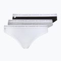 Дамски бикини Lacoste 8F1338 3 pairs black/white/silver chine