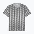 Мъжка тениска Lacoste TH2831 silver chine/ black 5