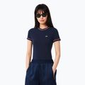 Lacoste дамска тениска TF0347 тъмно синьо/рила/гренадин