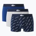 Мъжки боксерки Lacoste 5H1288 3 пакета тъмносиньо/бяло/сребърно ch