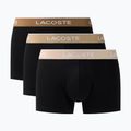 Мъжки боксерки Lacoste 5H1297 3 pack black/sisal/viennese/cookie