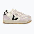 Дамски обувки VEJA V-10 Prime Leather pure/black/parme 2