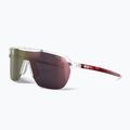 Julbo Frequency Spectron лъскави полупрозрачни кристални/червени/червени слънчеви очила със светкавици