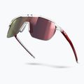 Julbo Frequency Spectron лъскави полупрозрачни кристални/червени/червени слънчеви очила със светкавици 5