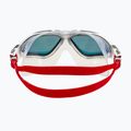 Aquasphere Vista бяла/сребърна/огледално червена титанова маска за плуване MS5050915LMR 5