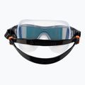 Aquasphere Vista Pro тъмно сива/черна/оранжева титанова маска за плуване MS5041201LMO 5
