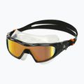 Aquasphere Vista Pro тъмно сива/черна/оранжева титанова маска за плуване MS5041201LMO 6