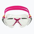 Маска за плуване Aquasphere Vista white/raspberry/lenses clear 3