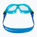 Детска маска за плуване Aquasphere Seal Kid 2 тюркоазена/синя/прозрачна MS5614340LC 4