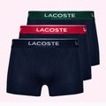 Боксерки Lacoste 5H3401 3 чифта navy blue/green/red/navy