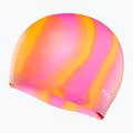 Шапка за плуване TYR Multi-Colour Silicone orange/pink
