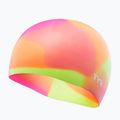 Детска шапка за плуване TYR Tiedye Silicone Multicolour Jr yellow/pink/orange 3