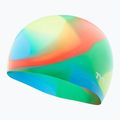 Детска шапка за плуване TYR Tiedye Silicone Multicolour Jr blue/yellow/green/orange