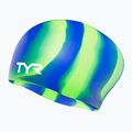 Шапка за плуване TYR Multi-Colour Long Hair Silicone green/bluemulti