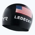 Шапка за плуване TYR Ledecky Silicone black