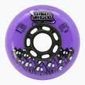 Колела за ролери FR Skates Street Invaders Wheels 80mm/84A X4 purple/black