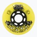 Колела за ролери FR Skates Street Invaders Wheels 80mm/84A X4 yellow/black