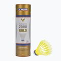 Совалки за бадминтон VICTOR Nylon Shuttle 2000 бавни 6 бр. жълт