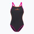 Дамски бански костюм от една част aquaFeel Training V-Back сив / дим