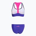 Дамски бански костюм от две части aquafeel Racerback синьо розово пламъци 2