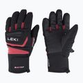Детски скиорски ръкавици LEKI Griffin 3D Junior black/ rose