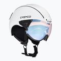 Ски каска CASCO SP-2 Photomatic Visor структуриран бял гланц