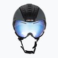 Ски каска CASCO SP-2 Photomatic Visor структурирана арсеново сиво / червено 2