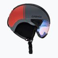 Ски каска CASCO SP-2 Photomatic Visor структурирана арсеново сиво / червено 4