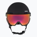 Ски каска UVEX Wanted Visor black matte/mirror red smoke 2