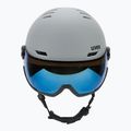 Скиорска каска UVEX Wanted Visor rhino matt/mirror blue/smoke 2