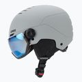Каска за ски UVEX Wanted Visor rhino matt/mirror blue/smoke 4