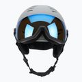 Каска за ски UVEX Wanted Visor rhino matt/mirror blue/smoke 10