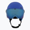 Детска ски каска UVEX Rocket Visor Jr blue matt/mirror blue/smoke 2