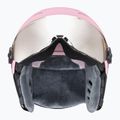 Детска ски каска UVEX Rocket Visor Jr pink confetti matt/mirror silver/lasergold lite 3